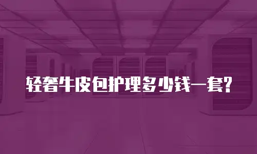 轻奢牛皮包护理多少钱一套?