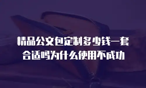 精品公文包定制多少钱一套合适吗为什么使用不成功