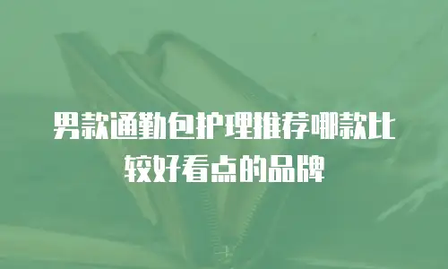 男款通勤包护理推荐哪款比较好看点的品牌