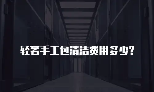 轻奢手工包清洁费用多少？