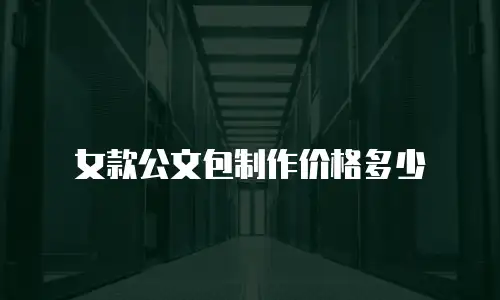 女款公文包制作价格多少