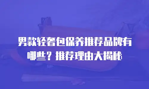 男款轻奢包保养推荐品牌有哪些？推荐理由大揭秘