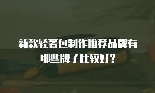 新款轻奢包制作推荐品牌有哪些牌子比较好？
