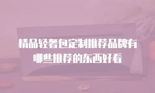 精品轻奢包定制推荐品牌有哪些推荐的东西好看