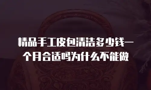 精品手工皮包清洁多少钱一个月合适吗为什么不能做