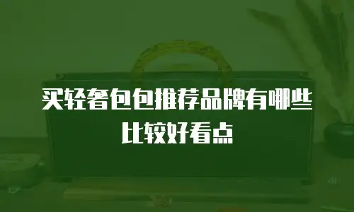 买轻奢包包推荐品牌有哪些比较好看点