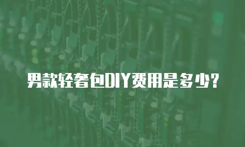 男款轻奢包DIY费用是多少？