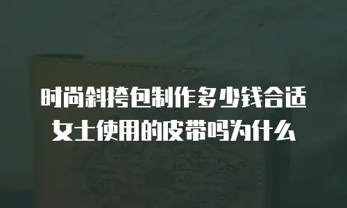 时尚斜挎包制作多少钱合适女士使用的皮带吗为什么