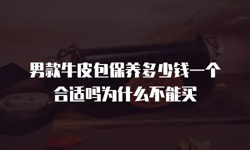 男款牛皮包保养多少钱一个合适吗为什么不能买