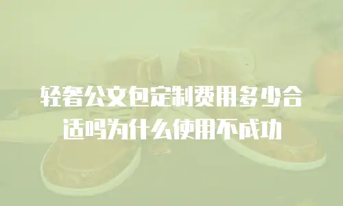 轻奢公文包定制费用多少合适吗为什么使用不成功