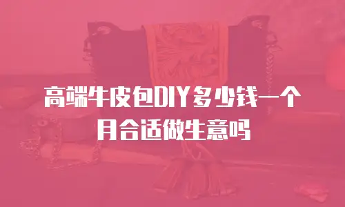 高端牛皮包DIY多少钱一个月合适做生意吗