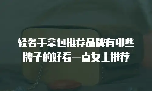 轻奢手拿包推荐品牌有哪些牌子的好看一点女士推荐