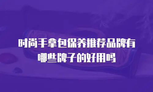 时尚手拿包保养推荐品牌有哪些牌子的好用吗