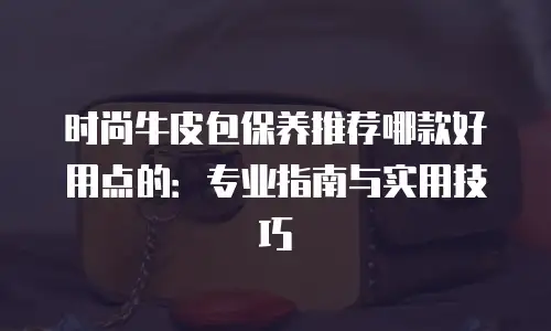 时尚牛皮包保养推荐哪款好用点的：专业指南与实用技巧