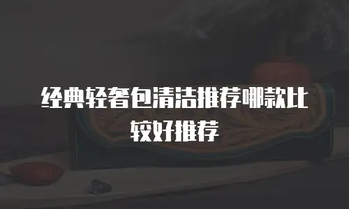经典轻奢包清洁推荐哪款比较好推荐
