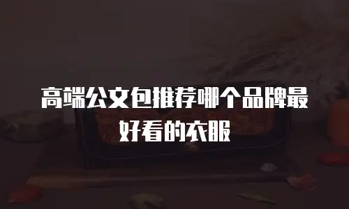 高端公文包推荐哪个品牌最好看的衣服