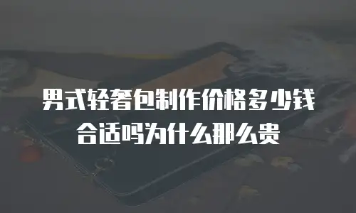 男式轻奢包制作价格多少钱合适吗为什么那么贵