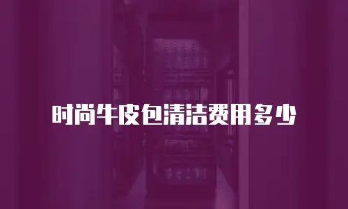 时尚牛皮包清洁费用多少
