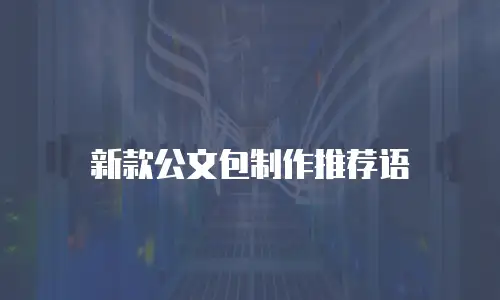 新款公文包制作推荐语
