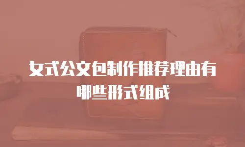 女式公文包制作推荐理由有哪些形式组成