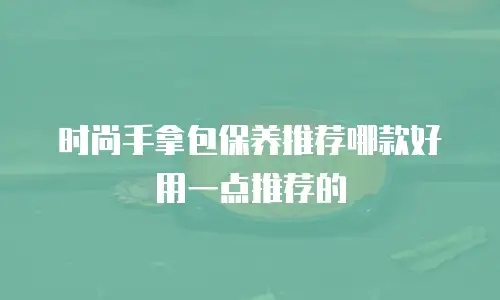 时尚手拿包保养推荐哪款好用一点推荐的