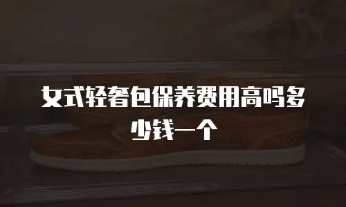 女式轻奢包保养费用高吗多少钱一个
