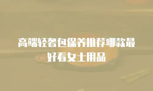 高端轻奢包保养推荐哪款最好看女士用品