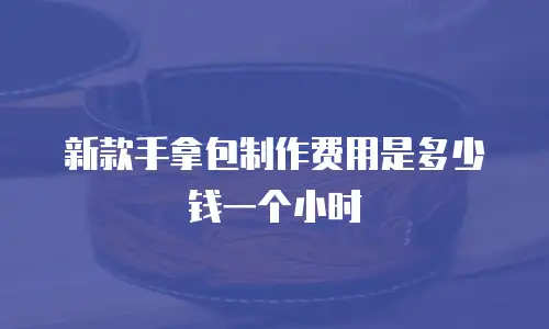 新款手拿包制作费用是多少钱一个小时