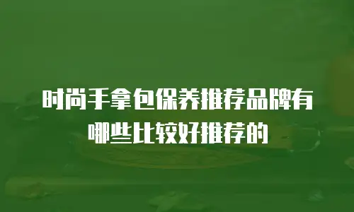 时尚手拿包保养推荐品牌有哪些比较好推荐的