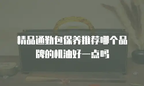 精品通勤包保养推荐哪个品牌的机油好一点吗
