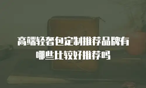 高端轻奢包定制推荐品牌有哪些比较好推荐吗