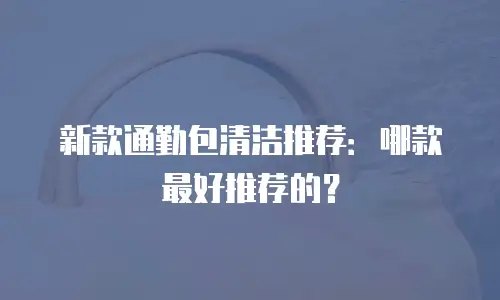 新款通勤包清洁推荐：哪款最好推荐的？