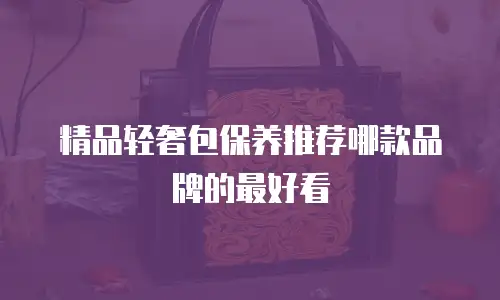 精品轻奢包保养推荐哪款品牌的最好看