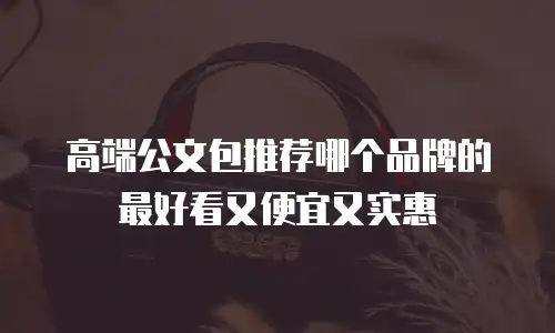 高端公文包推荐哪个品牌的最好看又便宜又实惠