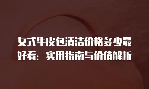 女式牛皮包清洁价格多少最好看：实用指南与价值解析
