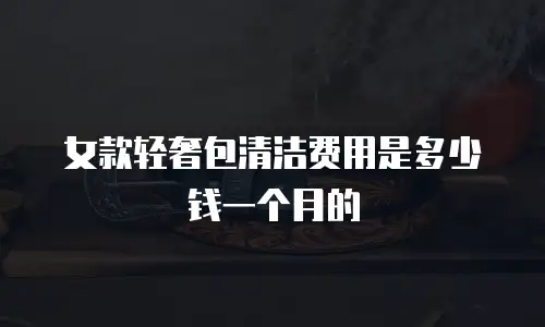女款轻奢包清洁费用是多少钱一个月的
