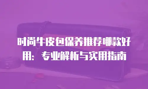 时尚牛皮包保养推荐哪款好用：专业解析与实用指南