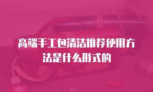 高端手工包清洁推荐使用方法是什么形式的