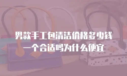 男款手工包清洁价格多少钱一个合适吗为什么便宜