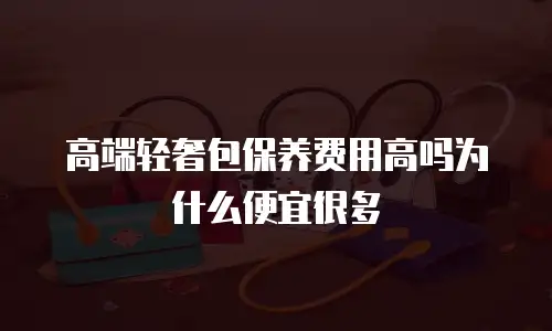 高端轻奢包保养费用高吗为什么便宜很多