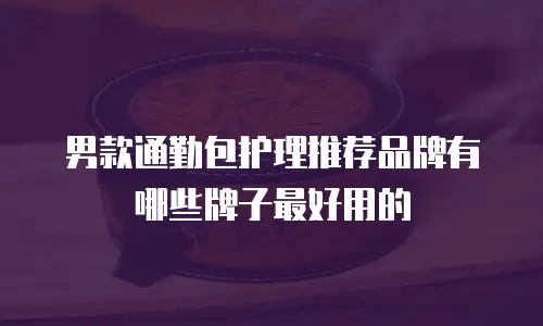男款通勤包护理推荐品牌有哪些牌子最好用的