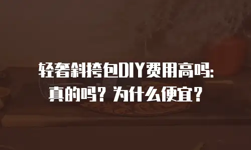 轻奢斜挎包DIY费用高吗：真的吗？为什么便宜？