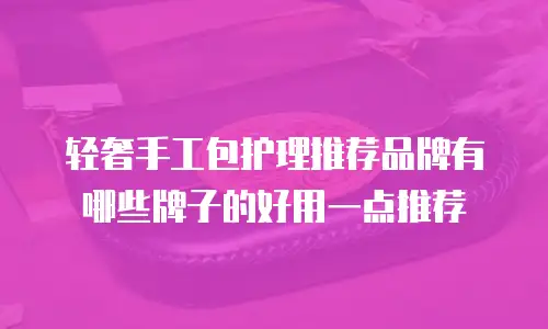 轻奢手工包护理推荐品牌有哪些牌子的好用一点推荐