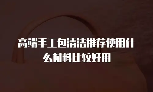 高端手工包清洁推荐使用什么材料比较好用