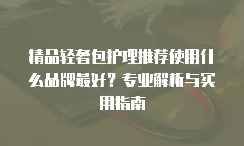 精品轻奢包护理推荐使用什么品牌最好？专业解析与实用指南