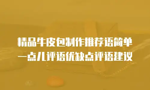 精品牛皮包制作推荐语简单一点儿评语优缺点评语建议
