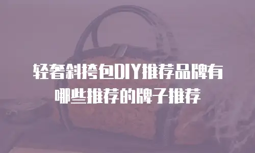 轻奢斜挎包DIY推荐品牌有哪些推荐的牌子推荐