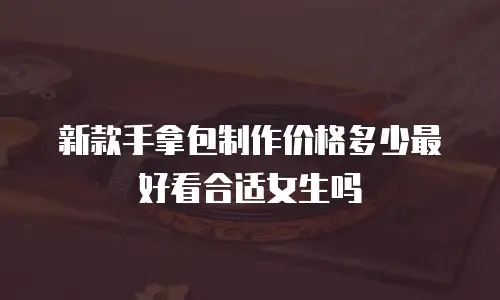 新款手拿包制作价格多少最好看合适女生吗