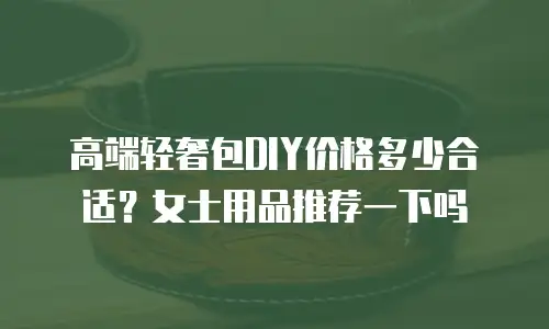 高端轻奢包DIY价格多少合适？女士用品推荐一下吗
