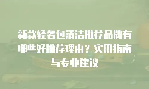 新款轻奢包清洁推荐品牌有哪些好推荐理由？实用指南与专业建议